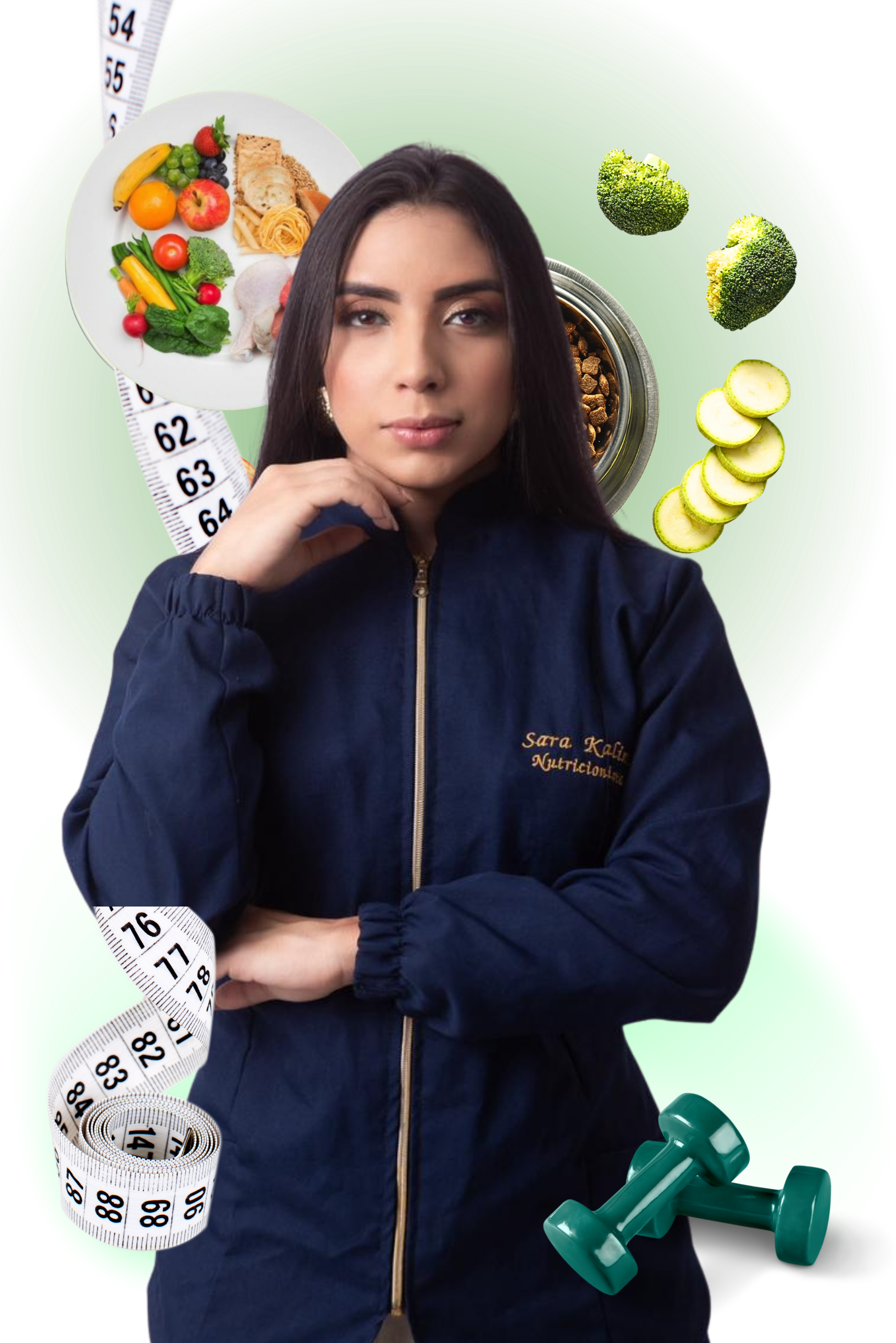 Foto da Nutricionista Sara Kaline em estúdio